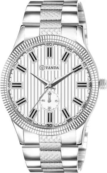 Vanda 504 Stunning Silver Series Analog Watch For Men — Vanda Lifestyle